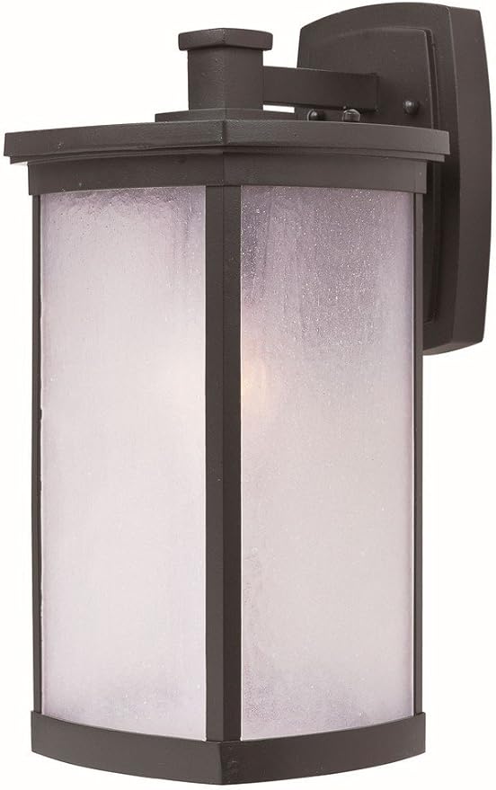 Maxim Terrace-One Light Large Outdoor Wall Mount in Mission Style-8 Inches Wide by 16 inches high-Bronze Finish