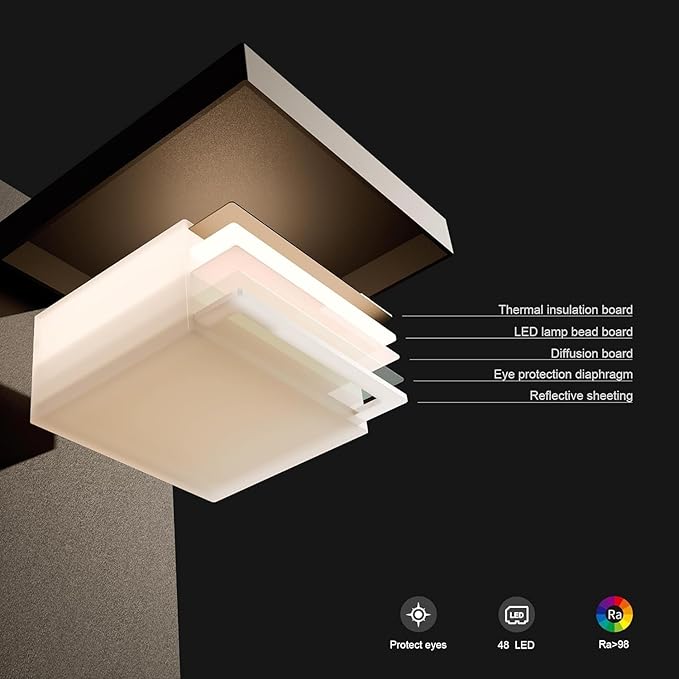 Modern Motion Sensor Outdoor Wall Light Sconce with Glass 850LM LED IP65 Waterproof Aluminum Lantern - Anti-Rust Exterior Lighting for Porch Garage Front Door PatioBlack