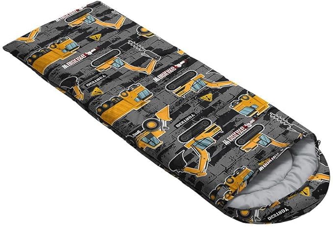 Kids Sleeping Bag for Boys GirlsWestern Cowboy Print-Lightweight Warm Portable Outdoor Indoor-Waterproof Cold Weather Resistant Sleeping Bag for Camping Hiking