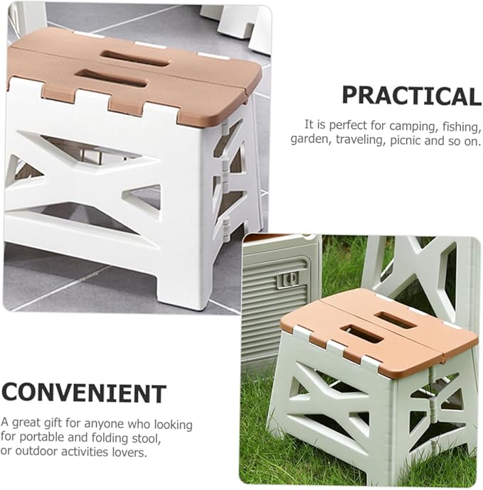 Small Camping Stool Portable Folding Stool for Fishing Picnic Garden Sturdy Constructi