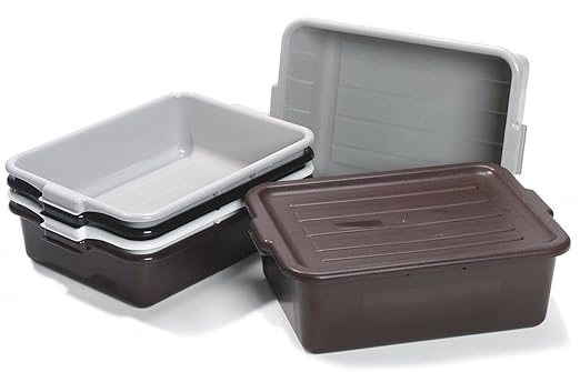Carlisle FoodService Products 4401003 Comfort Curve Bus Box/Tote Box 5 Deep Black