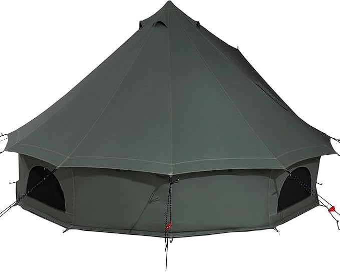 WHITEDUCK Regatta Canvas Bell Tent - w/StoveJack Waterproof 4 Season Luxury Camping and Glamping Yurt Tent Outdoor