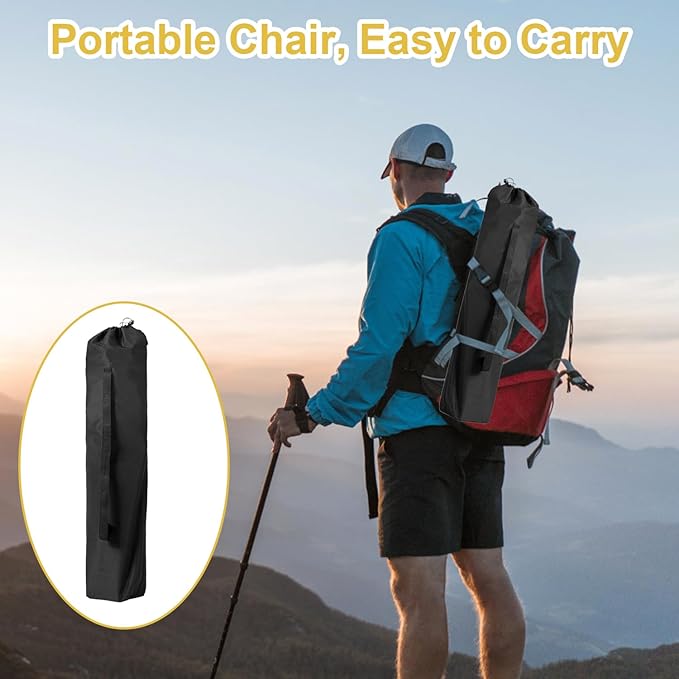 Folding Camping Chair with Cup Holder and Cooler Bag Portable Outdoor Chair for Camping Fishing Beach Picnic Heavy Duty Steel Frame Carry Bag Included Supports 225LBS Green 2 Pack