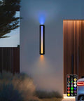 RGB Outdoor Wall Lights 23.6” LED Long Exterior Porch Sconce Lights Wall Mount Up and Down Patio Lighting Fixtures with Remote Control for House Garage 1 Pack