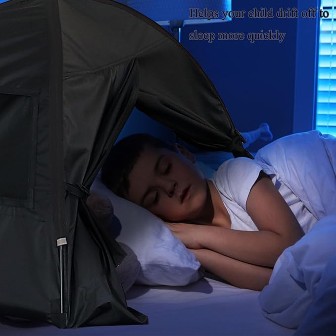 Sleep Bed Tent Light-Blocking Privacy Tent Blackout Canopy to Improve Sleep Anytime Anywhere. Perfect for Nightshift Dorms Travel Naps and Relaxation