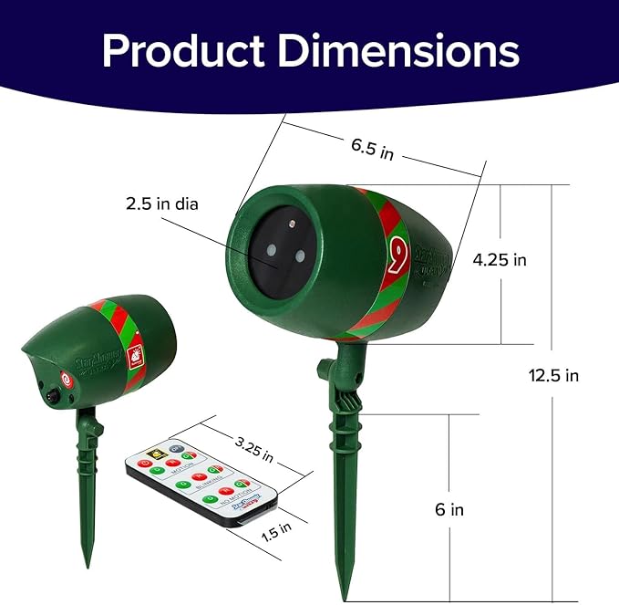 Star Shower Ultra 9 Outdoor Laser Light Show with Remote AS SEEN ON TV New 9 Unique Patterns Showers Home w/Thousands of Lights 3 Color Combinations Motion or Still Up to 3200 Sq Ft