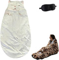 Cat Sleeping Bag - 2026 New Large Cat Shaped Plush Sleeping Bag for Adults Adult-Size Wearable Washable Warm Blanket for Camping and Home Lounging