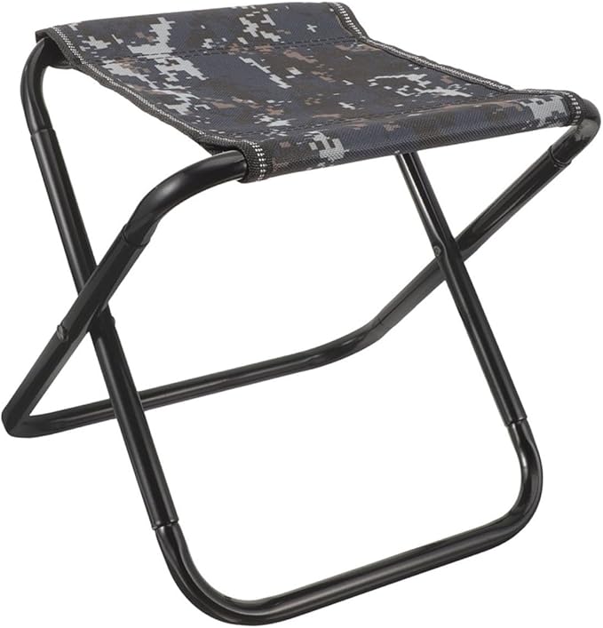 Portable Foldable Camping Stool Large Camouflage Lightweight Bench Portable Folding Chair for Hiking Fishing Outdoor Gardening and Travel