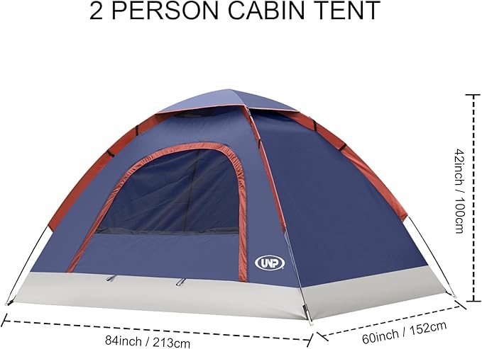 unp 6 Person 4 Season Dome Tent Easy to Set Up for Camping &amp Hiking Lightweight &amp Portable Green