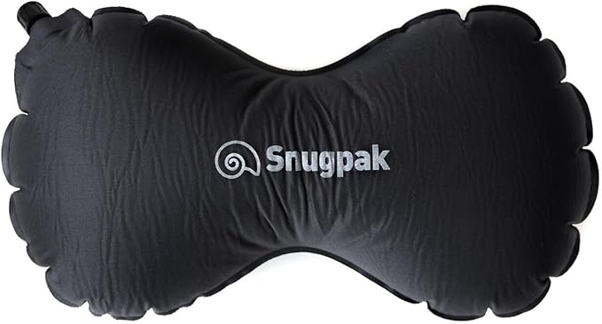 Snugpak Butterfly Neck Pillow WGTE - Black Soft Nylon Travel &amp Sleep Support