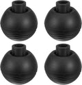 4-Pack Camping Chair Foot Pads 13mm Rubber Anti-Sinking Folding Camp Chair Replacement Feet for Fishing/Hiking/Picnic/Hardwood Floors/Tile/Outdoor Chair Leg Caps [Black]