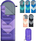 Sleeping Bag for Adults Girls Boys - 3 Season Warm &amp Cool Weather Lightweight Waterproof Camping Bag for Hiking Outdoor Travel
