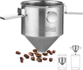Bincoo Pour Over Coffee Dripper Portable Stainless Steel Reusable Coffee Filter Mini Collapsible Paperless Single Serve 1-2 Cup Coffee Dripper Cup Easy To Clean For Travel Camping Offices