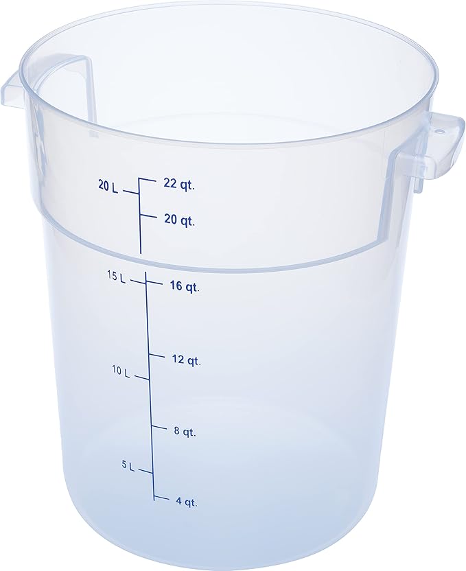 Carlisle FoodService Products None Container 22 Quart (Pack of 6) Clear