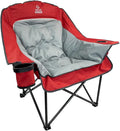 Oversized Folding Camping Chair - Portable and Comfortable 400 lbs. Weight Capacity - Perfect for Camping and Outdoor Activities