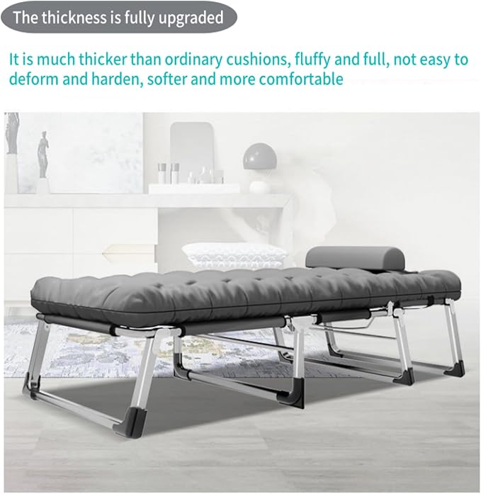 is a Foldable and Portable Pearl Cotton pad with a Thickness of 3.15 inches Suitable for Folding beds mattresses Outdoor Floor mats Offices Homes and Outdoor Rest