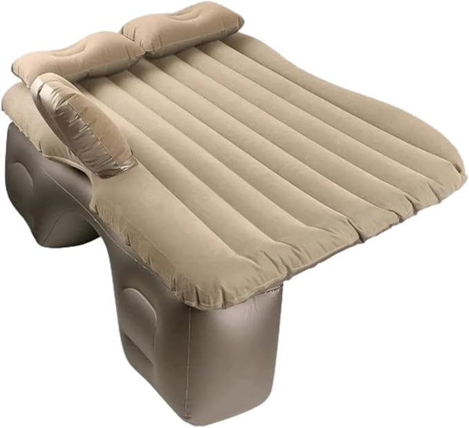 Camping Inflatable Mattress Multifunctional Car Inflatable Mattress Flocking PVC Pressure-Resistant Car Back Seat Sleeping Pad Outdoor Camping Sofa Bed