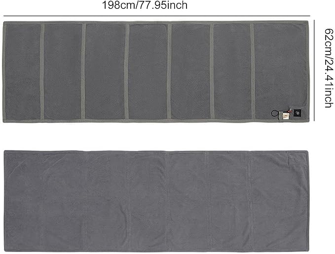 Heated Sleeping Bag Pad Heater Winter with Storage Bag Liner for Sofa Cold Weather Backpacking Outdoor Sport