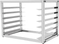 Eapmic 6 Tiers Bun Pan Rack 28″ x 18″ x 21″ Commercial Sheet Pan Rack Holds 6 Pans Cooling Storage Rack 3 Spacing Bakery Rack for Half Size Sheets (6-tier)