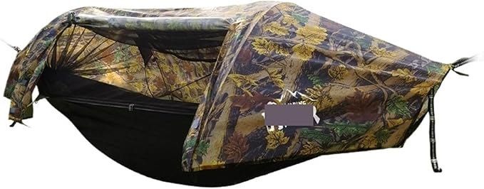 Compatible For Travel Mosquito Net Hammock Waterproof Outdoor Camping Hiking Integrated Tent(Camouflage)