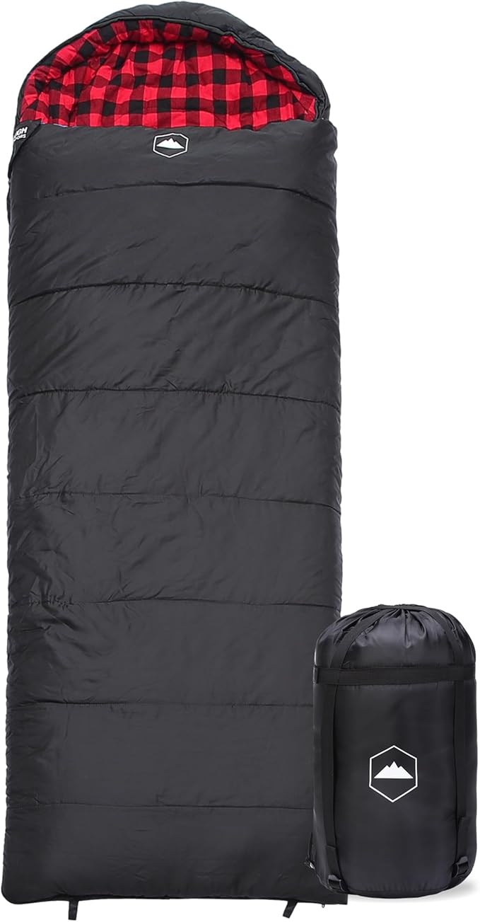 Tough Outdoors Sleeping Bags for Adults &amp Kids Sleeping Bags Girls Boys Teens - Camping Sleeping Bag for Backpacking- Cold Warm Weather &amp Summer Sleeping Bag - Lightweight Waterproof Compact S