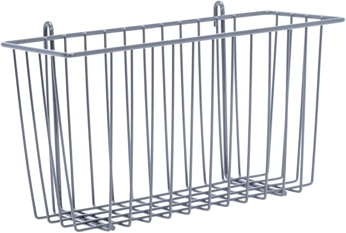 Quantum Storage Systems SG-B1357GY Store Grid Basket 13 W x 5 D x 7 H Carbon Steel Epoxy Coated Gray NSF