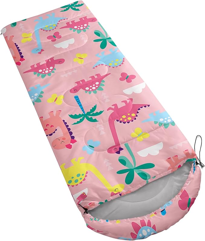 Axolotl Blue Sky Kids Sleeping Bag White Cloud Camping Bag in Warm Cold Weather for Girls Boys Natural Scenery Clouds Waterproof Backpacking for Traveling Outdoor Camping Gear Hiking Gear Equipment