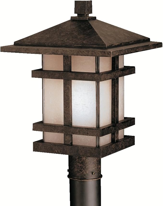 Kichler 9529AGZ Cross Creek Outdoor Post Mount 1-Light Aged Bronze
