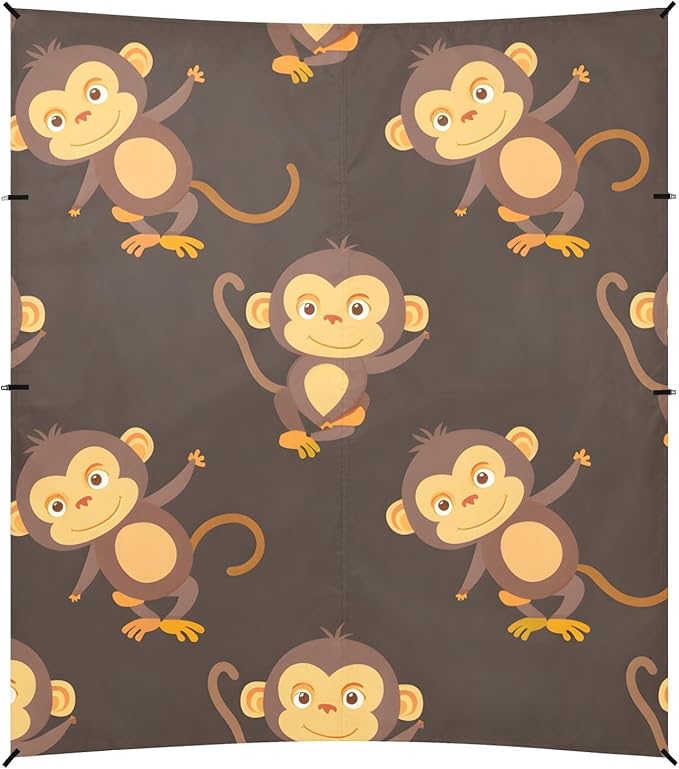 Monkeys Camping Sun Shelter Beach Tent Portable Beach Sun Shade Outdoor Canopy for Camping Trips Fishing Picnic