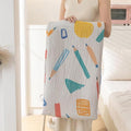Bnitoam School Season 100% Cotton Bed Blanket Twin Size 60x80 3 Layer Muslin Blanket Pencil School Bus Cooling Breathable Lightweight Summer Gauze Throw for Kids (Print School 60x80)