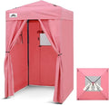 EAGLE PEAK Flex Ultra Compact 4x4 Pop-up Canopy Tent with Vented Top Sun Shelter Fast Set Up Changing Room Portable Privacy Canopy for Camping Photoshoots and More (Pink)