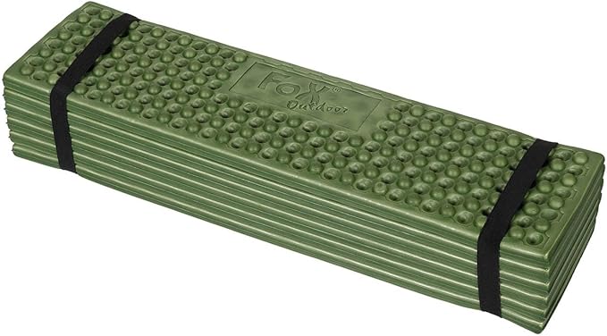 MFH Olive Sleeping Mat 70.9in x 2.8in x 0.4in 100% Ethylene Vinyl Acetate (EVA) Foam-Sleeping-Pads Lightweight and Foldable Perfect for Outdoor Activities