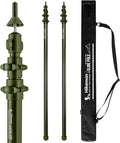 HIKEMAN Tarp Poles-Heavy Duty Aluminum Telescoping Tent Poles - Adjustable Set of 2 for Canopy Awning and Hiking