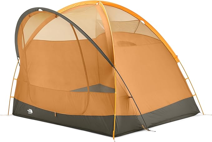 The North Face Tents Wawona 4 Tent - Four-Person Camping Tent Water Repellent Spacious &amp Easy to Set Up Attached Vestibule