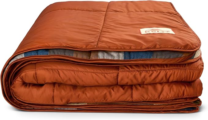 Kelty Wayback Biggie Blanket Oversized Camping Blanket Fits Queen Sized Bed Organic Cotton Flannel Machine Washable