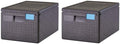 Cambro Black EPP180SW110 Cam GoBox Top-Loader Food Pan Carrier (Pack of 2)