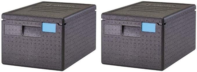Cambro Black EPP180SW110 Cam GoBox Top-Loader Food Pan Carrier (Pack of 2)
