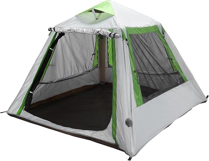 2-3 Person Automatic Inflatable Camping Tent Quick Setup Instant Cabin Tents Oxford Waterproof Inflatable House Tent with Mesh Windows for Adults Scouts
