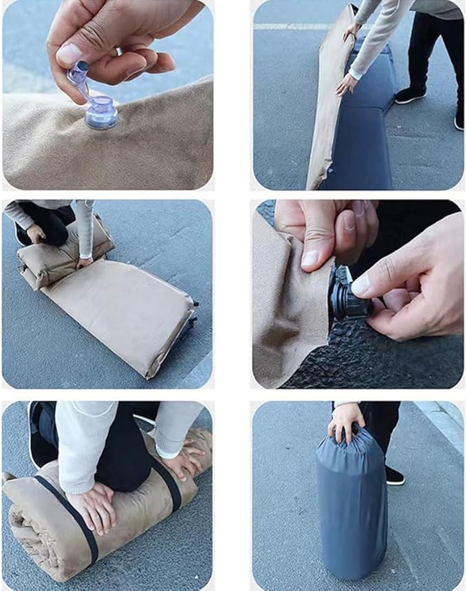 Car Air Bed for Tesla Model-S 2016 2017 2018 2019Portable Air Mattress Thicker Bed Mattress Travel Inflatable Mattress Travel Camping Air Cushion AccessoriesGreen