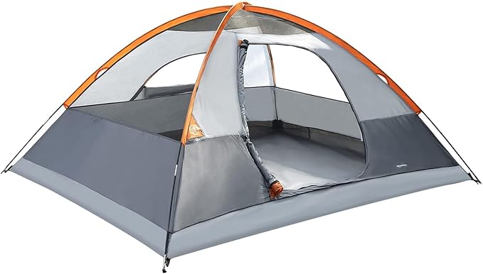 Amazon Basics Camping Tent 3-Season Dome Design with Rainfly