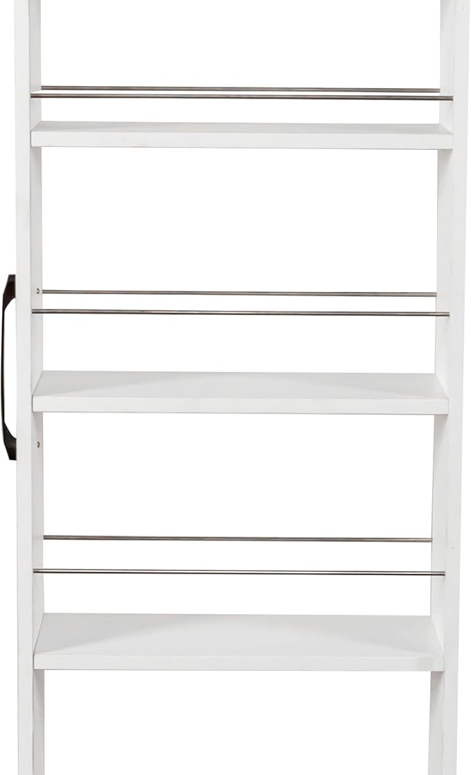 7-Tier Slim Pull-Out Storage Cart with Wheels – Multi-Functional Mobile Organizer 7 Open Shelves + Top Adjustable Height Protection Bars Perfect for Kitchen Living Room &amp Narrow Spaces