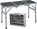 Portable Folding Outdoor Camping Table – 3FT Lightweight Small Foldable Design of 19.6 inch Height for Picnic BBQ Travel &amp Outdoor – Compact Collapsible &amp Durable Camp Tables with Adjustabl