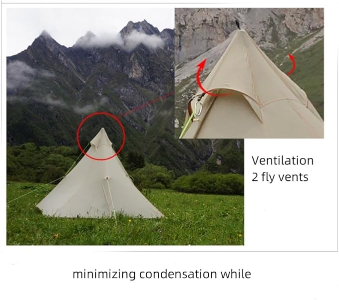 ASTA Gear Fengyin 2 Pyramid TentPortable Ultralight Tent Waterproof 1-2 Person for OutdoorCampingHikingBackpacking
