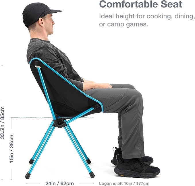 Helinox Café Chair Collapsible Outdoor Dining Chair Forest Green