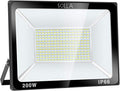 200W LED Flood Light Outdoor 20000lm Super Bright Security Light 1060W Equivalent 3000K Warm White IP66 Waterproof Outside Floodlights LED Arena Light for Garage Garden Yard
