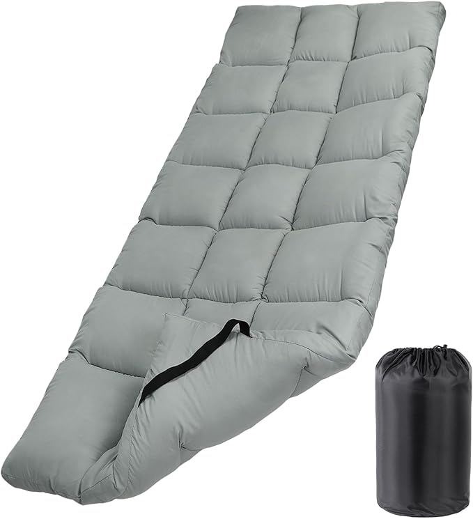 Tuphen Cot Mattress Pad-Cot Pads for Camping Cot Mattress Topper Camping Mattress Sleeping Pad 75x30 Soft Lightweight Quilted Pads for Camp Cot/RV Bunk/Narrow Twin Beds