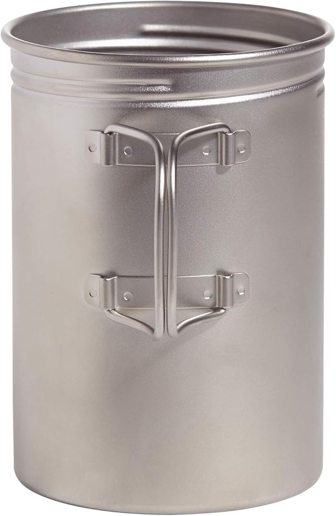 Vargo Titanium BOT Series | BOT-HD Bottle Pot – 1 Liter (34 oz.) Ultralight Water Bottle Cooking Pot Weighs 153 grams (5.4 oz.) | Backpacking Camping
