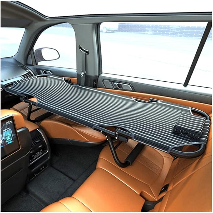 AZMANI Portable Travel Car Bed for SUV Adult Knitting Surface Holds 550 Lbs (Size: 163x56x38cm-A)