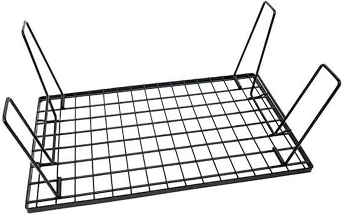 Portable Folding Table with Multifunctional Campfire Grill Storage Rack for Outdoor Patio Hiking Barbecue Picnic