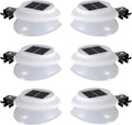 Solar Gutter Lights Outdoor 9 LED Super Bright Waterproof Wireless Security for Garden Wall Yard Deck
